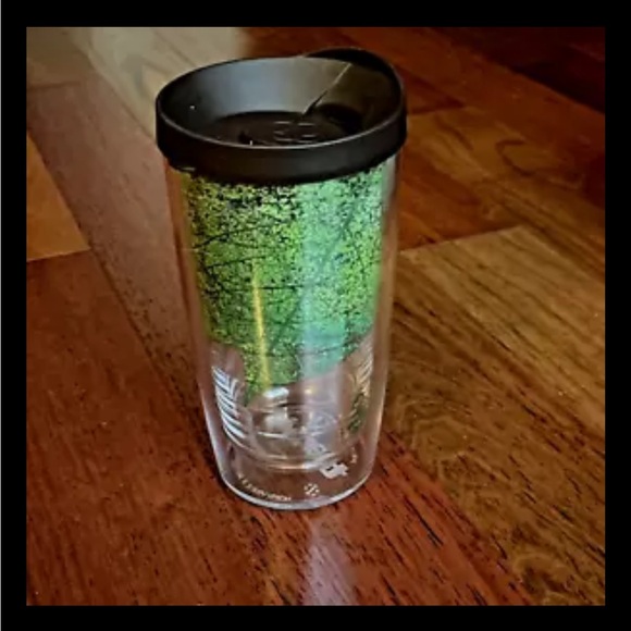 Tervis Tumbler Green Leaves Recycled 16 Oz Brown Lid Go Green Save The Earth - Picture 2 of 11